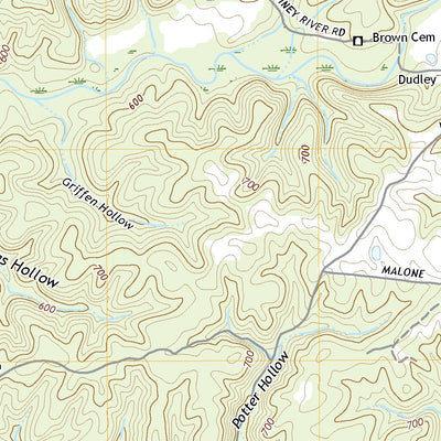 United States Geological Survey Texas Hollow, TN (2019, 24000-Scale) digital map