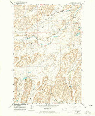 United States Geological Survey Texas Lake, WA (1964, 24000-Scale) digital map