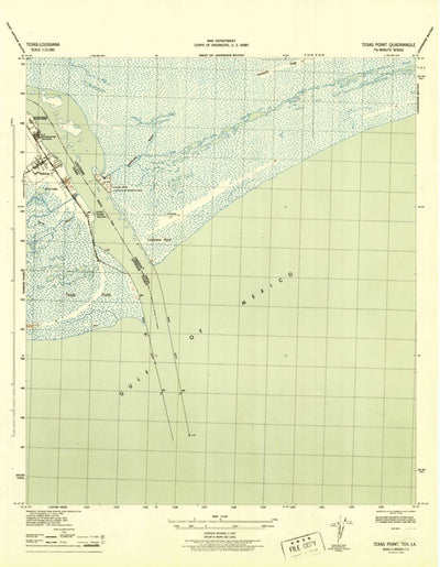 United States Geological Survey Texas Point, TX-LA (1944, 31680-Scale) digital map