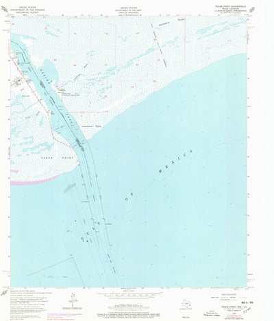 United States Geological Survey Texas Point, TX-LA (1957, 24000-Scale) digital map