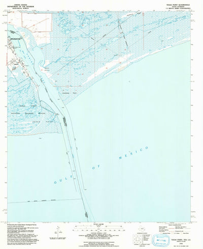 United States Geological Survey Texas Point, TX-LA (1993, 24000-Scale) digital map