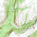 United States Geological Survey Texas Ridge, ID (1994, 24000-Scale) digital map