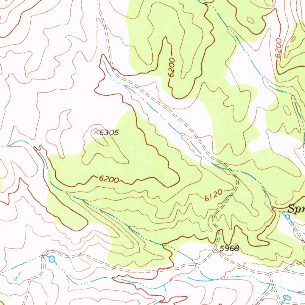 Texas Spring, NV (1968, 24000-Scale) Map by United States Geological ...