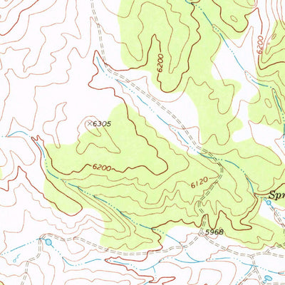 United States Geological Survey Texas Spring, NV (1968, 24000-Scale) digital map