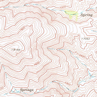 Texas Spring, NV (1968, 24000-Scale) Map by United States Geological ...