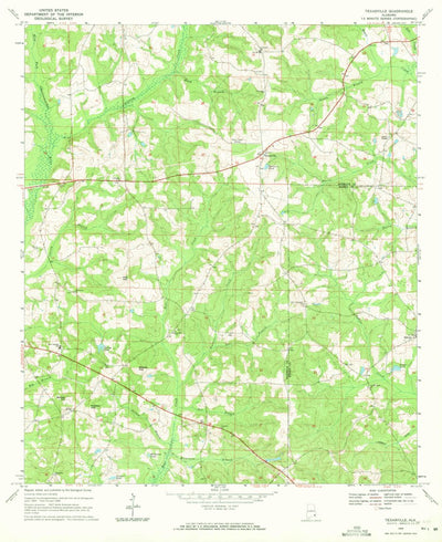 United States Geological Survey Texasville, AL (1969, 24000-Scale) digital map