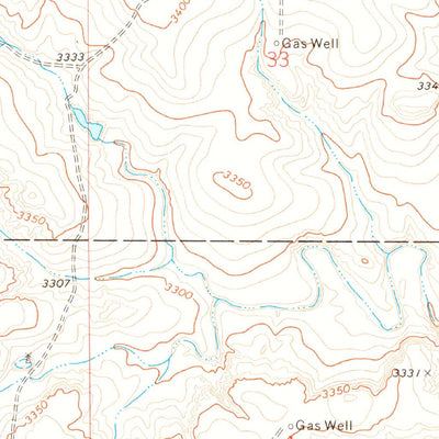 United States Geological Survey Texhoma NE, OK (1973, 24000-Scale) digital map