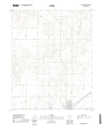 United States Geological Survey Texhoma North, OK (2022, 24000-Scale) digital map
