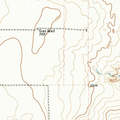 United States Geological Survey Texhoma South, TX-OK (1974, 24000-Scale) digital map