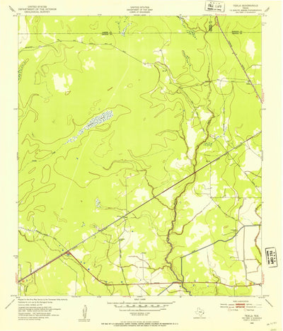 United States Geological Survey Texla, TX (1943, 24000-Scale) digital map