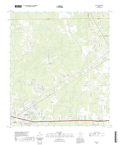 United States Geological Survey Texla, TX (2022, 24000-Scale) digital map