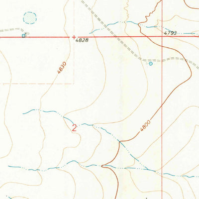 United States Geological Survey Texline North, TX-NM (1970, 24000-Scale) digital map