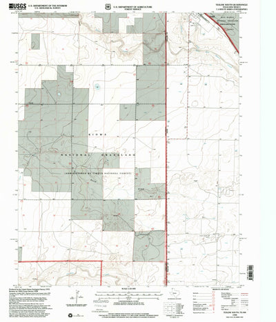 United States Geological Survey Texline South, TX-NM (1998, 24000-Scale) digital map