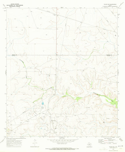 United States Geological Survey Texon SE, TX (1970, 24000-Scale) digital map