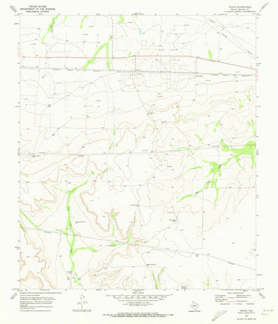 United States Geological Survey Texon, TX (1970, 24000-Scale) digital map