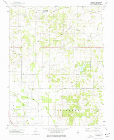 United States Geological Survey Thackeray, IL (1974, 24000-Scale) digital map