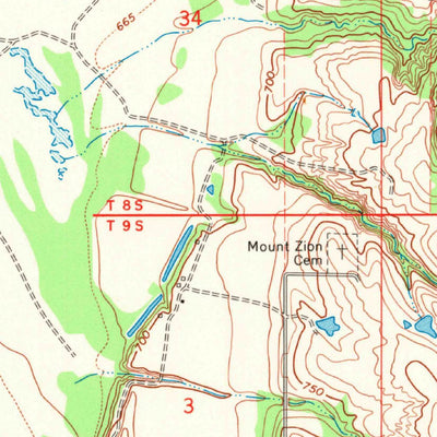 United States Geological Survey Thackerville, OK-TX (1968, 24000-Scale) digital map