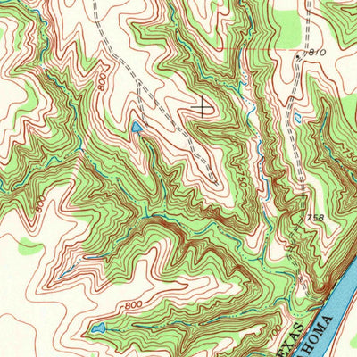 United States Geological Survey Thackerville, OK-TX (1968, 24000-Scale) digital map