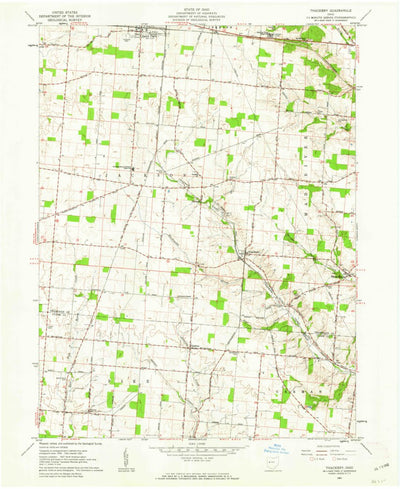 United States Geological Survey Thackery, OH (1961, 24000-Scale) digital map