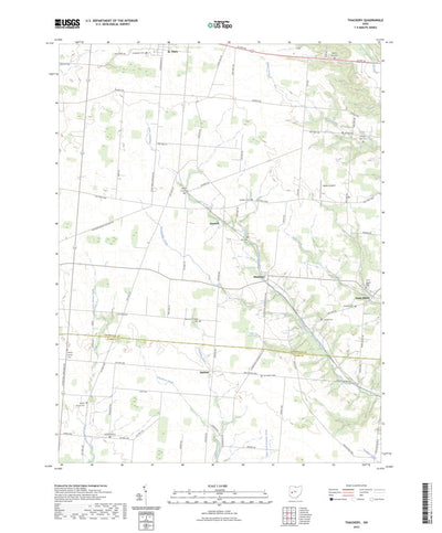 United States Geological Survey Thackery, OH (2023, 24000-Scale) digital map