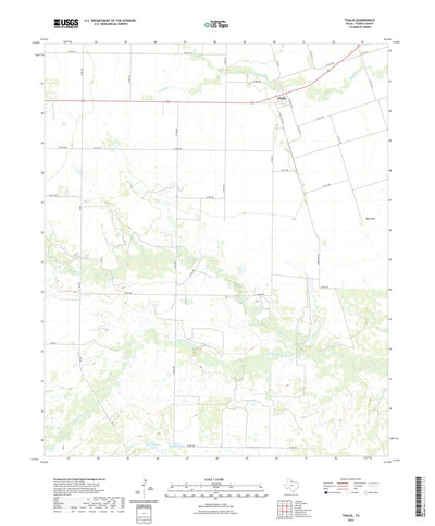 United States Geological Survey Thalia, TX (2022, 24000-Scale) digital map