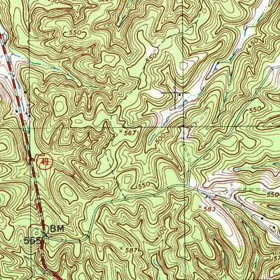 United States Geological Survey Tharpe, TN (1999, 24000-Scale) digital map