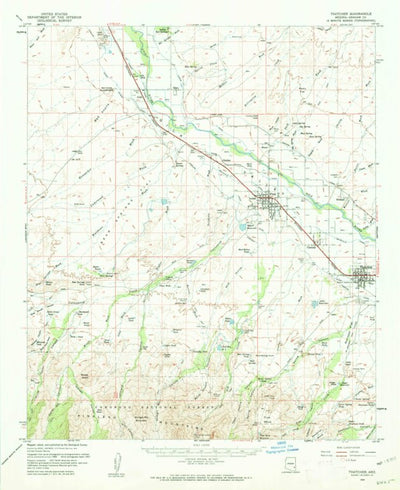 United States Geological Survey Thatcher, AZ (1960, 62500-Scale) digital map