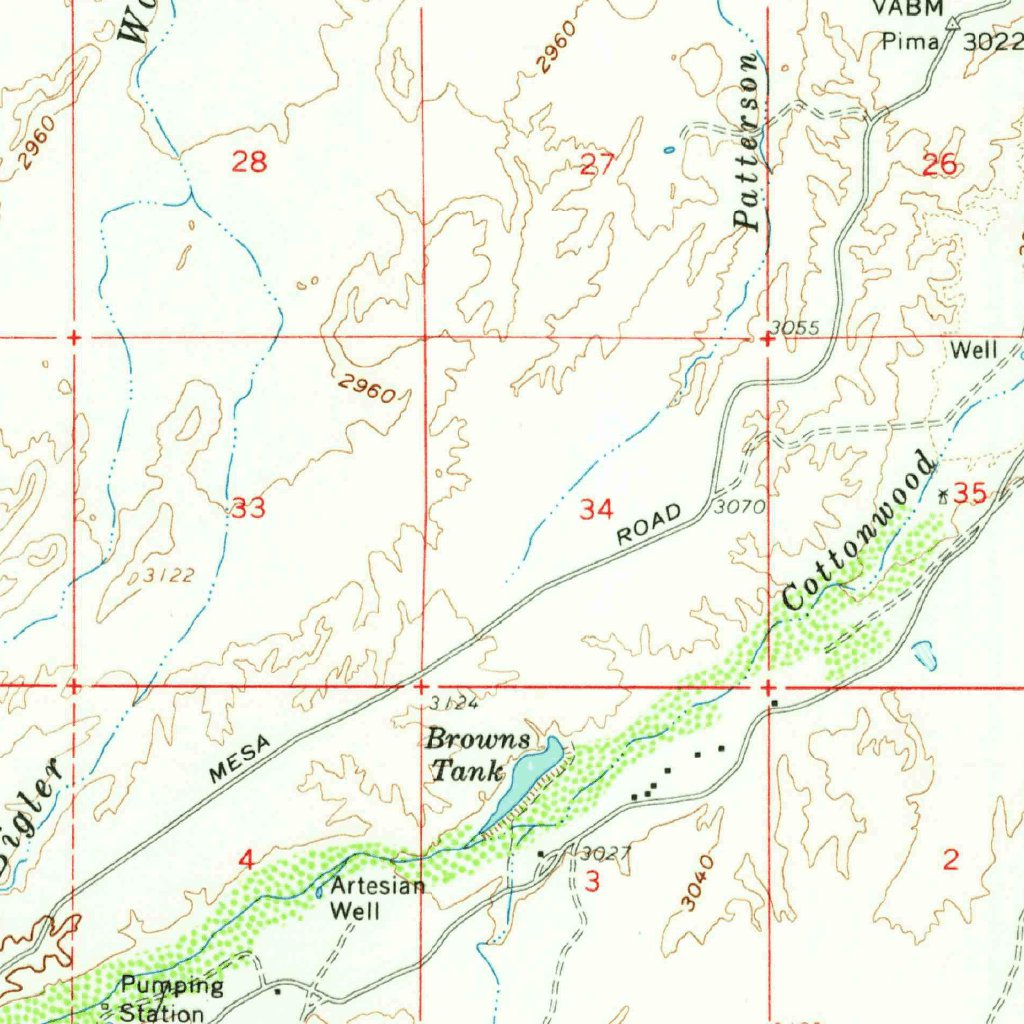 Thatcher, AZ (1960, 62500-Scale) Map by United States Geological Survey ...