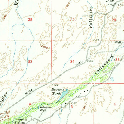 United States Geological Survey Thatcher, AZ (1960, 62500-Scale) digital map