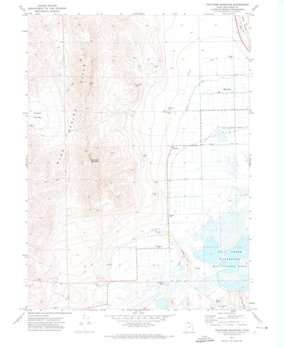 United States Geological Survey Thatcher Mountain, UT (1972, 24000-Scale) digital map