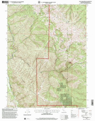 United States Geological Survey Thatcher Ridge, CA (1995, 24000-Scale) digital map