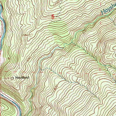 United States Geological Survey Thatcher Ridge, CA (1995, 24000-Scale) digital map
