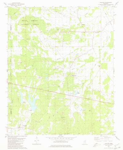 United States Geological Survey Thaxton, MS (1980, 24000-Scale) digital map