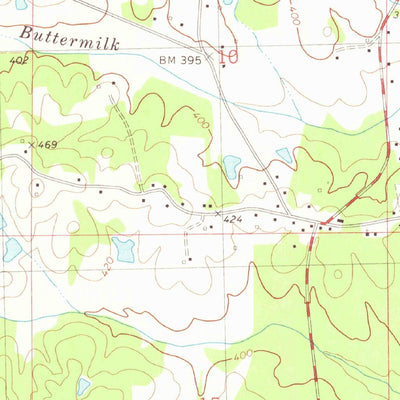 United States Geological Survey Thaxton, MS (1980, 24000-Scale) digital map
