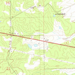 United States Geological Survey Thaxton, MS (1980, 24000-Scale) digital map