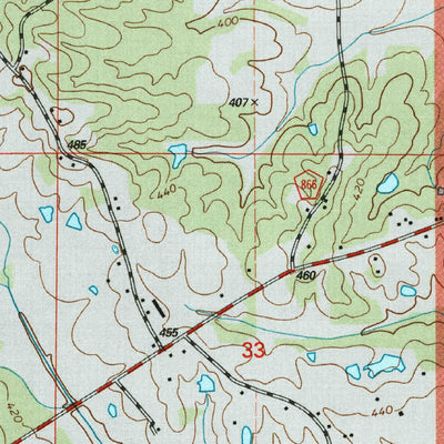 United States Geological Survey Thaxton, MS (2000, 24000-Scale) digital map