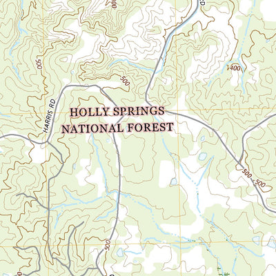United States Geological Survey Thaxton, MS (2021, 24000-Scale) digital map