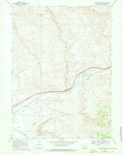 United States Geological Survey Thayer Junction, WY (1968, 24000-Scale) digital map