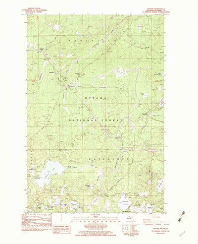 United States Geological Survey Thayer, MI (1982, 25000-Scale) digital map