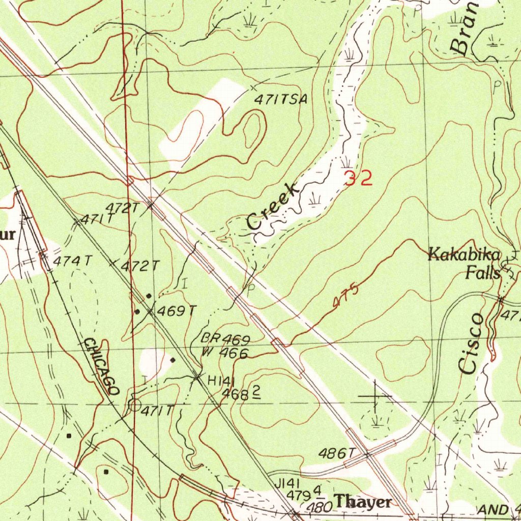 Thayer, MI (1982, 25000-Scale) Map by United States Geological Survey ...