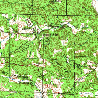 United States Geological Survey Thayer, MO (1943, 62500-Scale) digital map