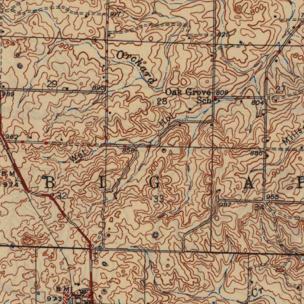 Thayer Indianamap Thayer, MO (1946, 62500-Scale) Map by United States Geological Survey ...