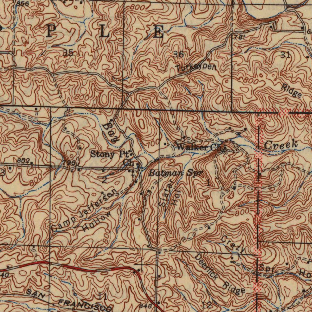 Thayer Indianamap Thayer, MO (1946, 62500-Scale) Map by United States Geological Survey ...
