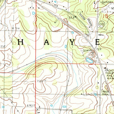 United States Geological Survey Thayer, MO (1986, 24000-Scale) digital map