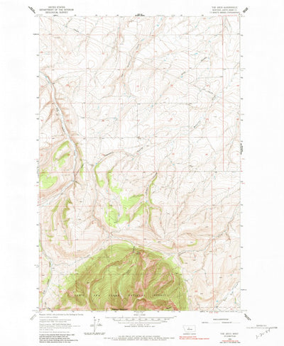 United States Geological Survey The Arch, MT (1961, 24000-Scale) digital map
