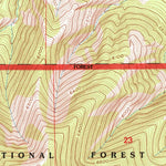 United States Geological Survey The Arch, MT (1995, 24000-Scale) digital map