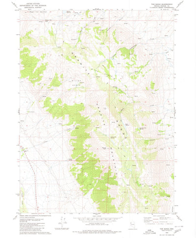 United States Geological Survey The Banjo, NV (1980, 24000-Scale) digital map