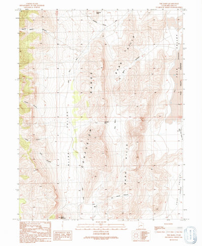 United States Geological Survey The Barn, UT (1991, 24000-Scale) digital map