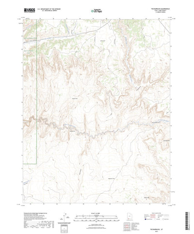 United States Geological Survey The Barracks, UT (2023, 24000-Scale) digital map