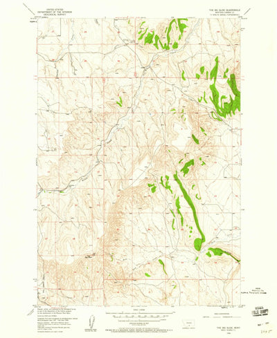 United States Geological Survey The Big Slide, MT (1956, 24000-Scale) digital map